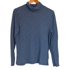 Patagonia Turtleneck‎ Women M Blue Stripe Gorpcore Trail Hiking Outdoor Camping